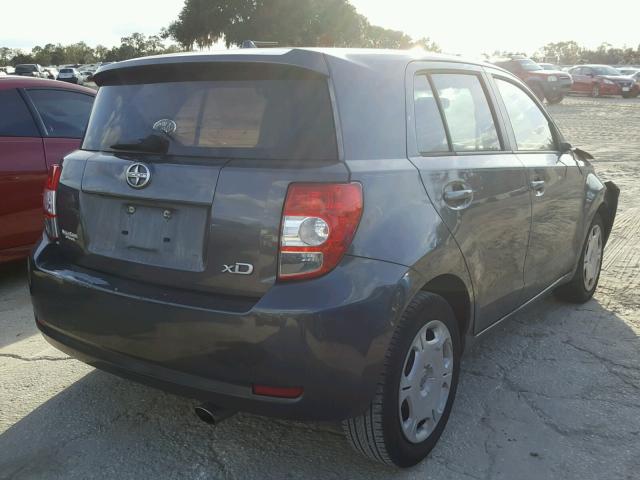 JTKKU4B43B1014338 - 2011 SCION XD GRAY photo 4