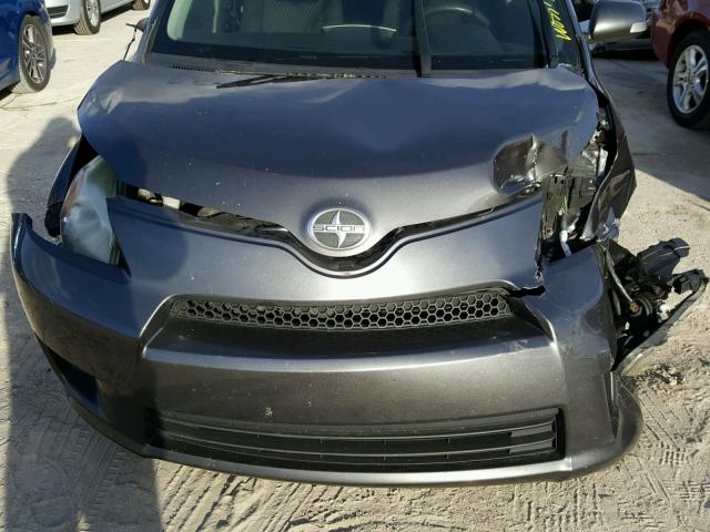 JTKKU4B43B1014338 - 2011 SCION XD GRAY photo 9