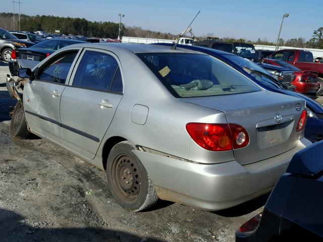 1NXBR32E13Z017696 - 2003 TOYOTA COROLLA CE SILVER photo 3