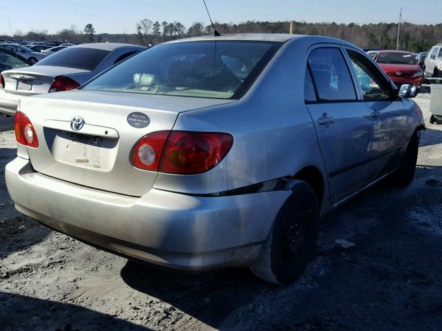 1NXBR32E13Z017696 - 2003 TOYOTA COROLLA CE SILVER photo 4