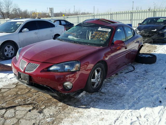 2G2WS522341375377 - 2004 PONTIAC GRAND PRIX MAROON photo 2