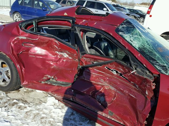 2G2WS522341375377 - 2004 PONTIAC GRAND PRIX MAROON photo 9