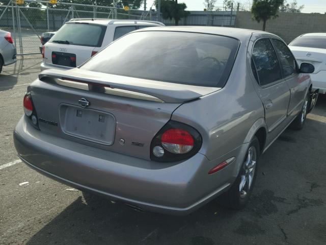 JN1CA31D01T616488 - 2001 NISSAN MAXIMA GXE GRAY photo 4