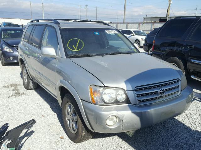 JTEGF21A420050639 - 2002 TOYOTA HIGHLANDER GRAY photo 1