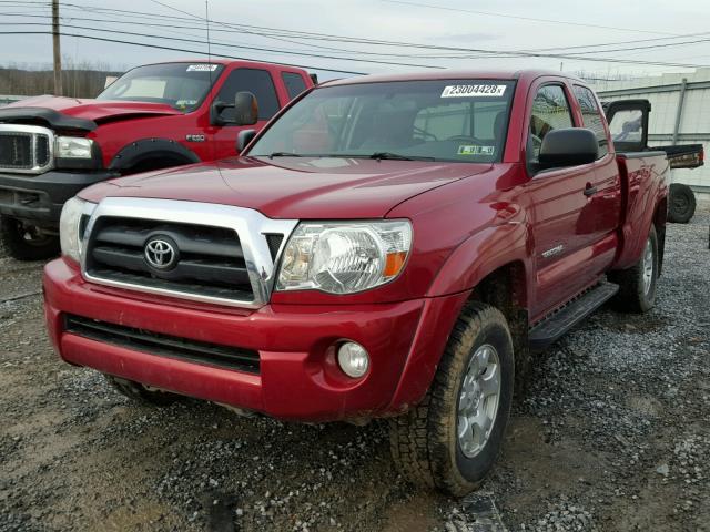 5TEUU42N45Z060666 - 2005 TOYOTA TACOMA ACC RED photo 2