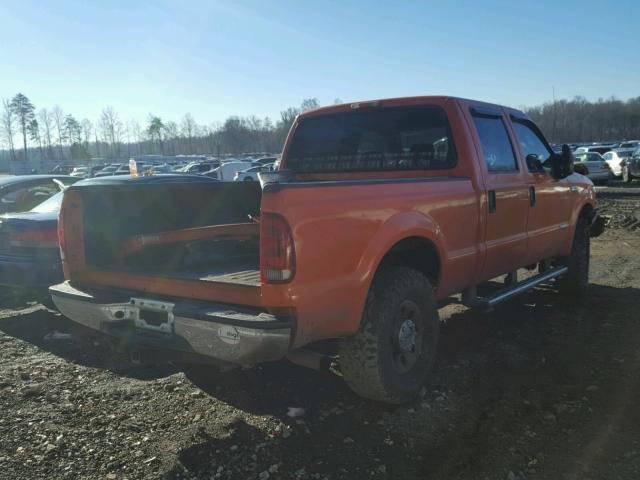 1FTSW21P76EC63029 - 2006 FORD F250 SUPER ORANGE photo 4