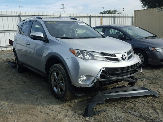 JTMWFREV0FD075719 - 2015 TOYOTA RAV4 XLE SILVER photo 1