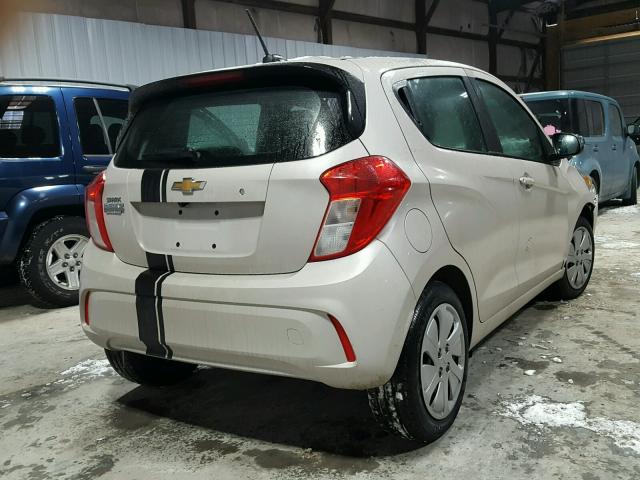 KL8CB6SA9HC765713 - 2017 CHEVROLET SPARK LS BEIGE photo 4