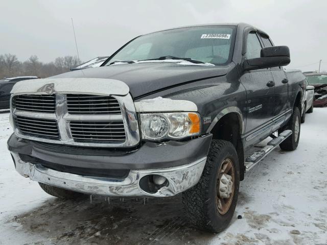 3D7KU28D54G162505 - 2004 DODGE RAM 2500 S GRAY photo 2