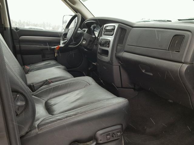 3D7KU28D54G162505 - 2004 DODGE RAM 2500 S GRAY photo 5