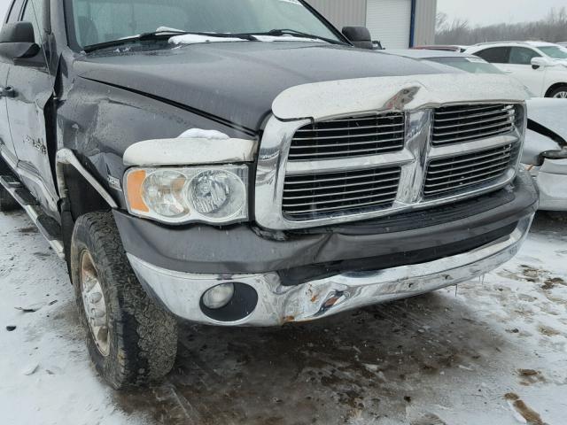 3D7KU28D54G162505 - 2004 DODGE RAM 2500 S GRAY photo 9