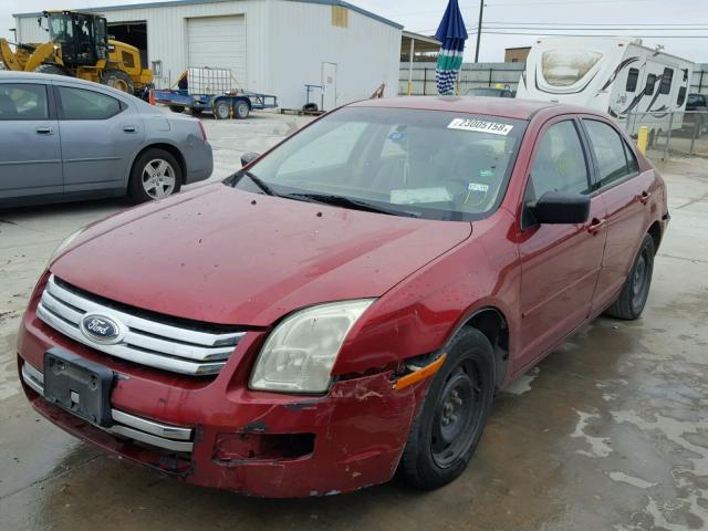 3FAFP06Z66R188372 - 2006 FORD FUSION S RED photo 2