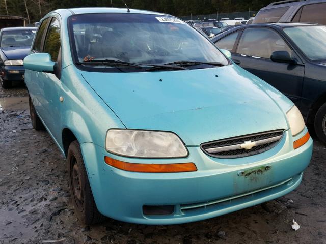 KL1TD62695B286925 - 2005 CHEVROLET AVEO BASE TEAL photo 1