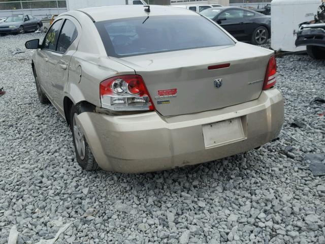 1B3LC46D29N515671 - 2009 DODGE AVENGER SE BROWN photo 3