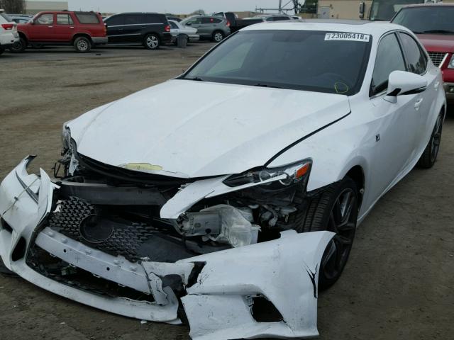 JTHBF1D28F5061292 - 2015 LEXUS IS 250 WHITE photo 2