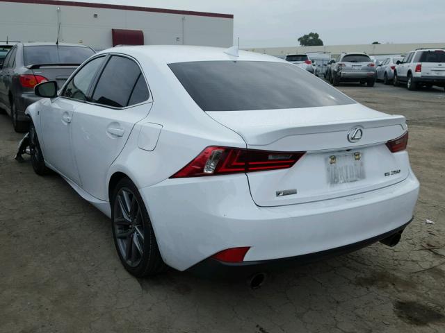 JTHBF1D28F5061292 - 2015 LEXUS IS 250 WHITE photo 3