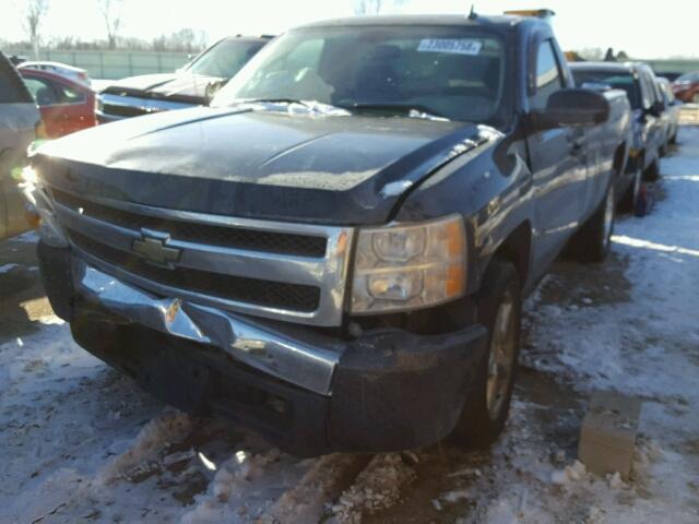 1GCEC14X28Z322589 - 2008 CHEVROLET SILVERADO BLACK photo 2