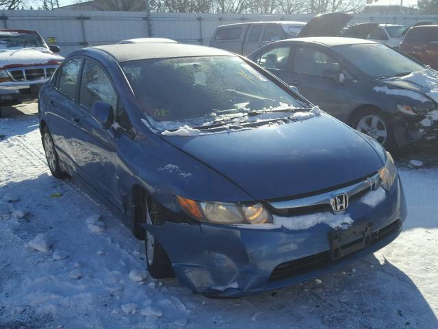 1HGFA16508L080511 - 2008 HONDA CIVIC LX BLUE photo 1