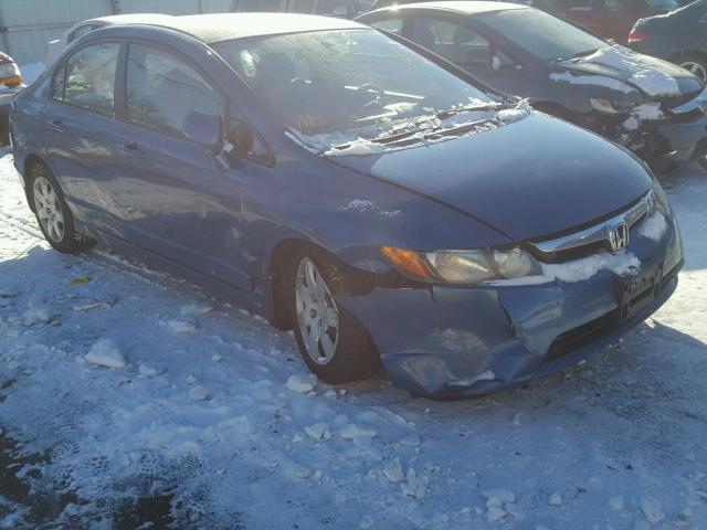 1HGFA16508L080511 - 2008 HONDA CIVIC LX BLUE photo 9