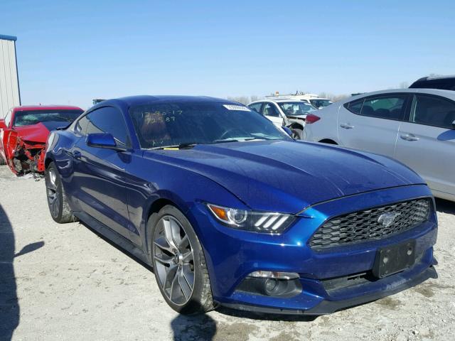 1FA6P8TH3G5209080 - 2016 FORD MUSTANG BLUE photo 1