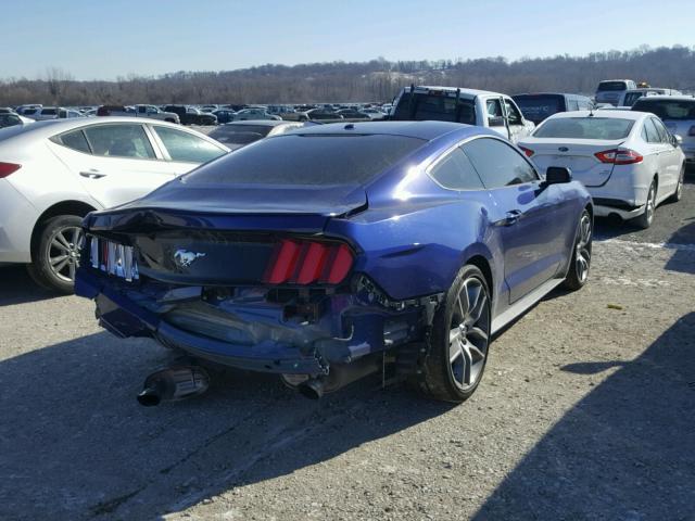 1FA6P8TH3G5209080 - 2016 FORD MUSTANG BLUE photo 4