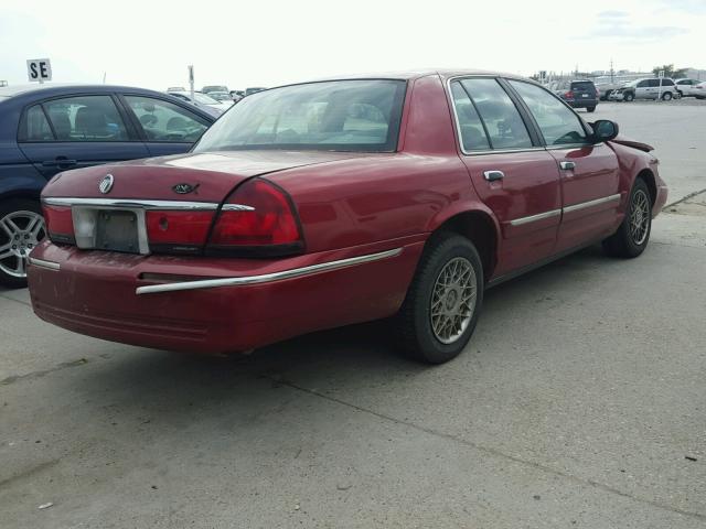 2MEFM74W6YX646466 - 2000 MERCURY GRAND MARQ BURGUNDY photo 4