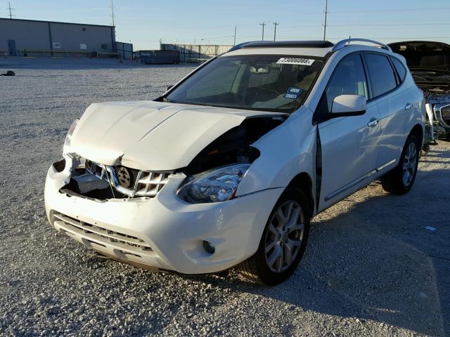 JN8AS5MT2BW185270 - 2011 NISSAN ROGUE S WHITE photo 2