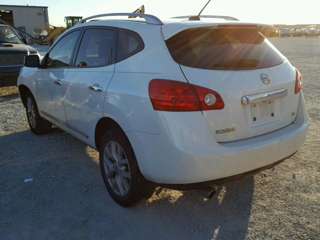 JN8AS5MT2BW185270 - 2011 NISSAN ROGUE S WHITE photo 3