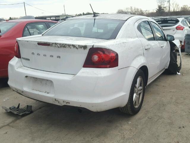 1B3BD1FB7BN555837 - 2011 DODGE AVENGER MA WHITE photo 4