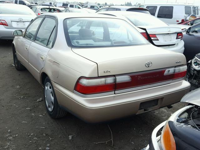 1NXBB02EXVZ630096 - 1997 TOYOTA COROLLA DX GOLD photo 3