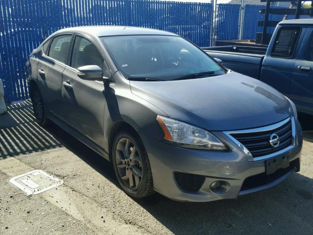 3N1AB7AP0FY372443 - 2015 NISSAN SENTRA S CHARCOAL photo 1