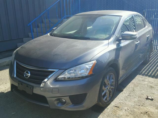 3N1AB7AP0FY372443 - 2015 NISSAN SENTRA S CHARCOAL photo 2