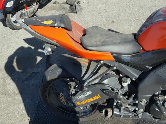 JKAZXCE149A024938 - 2009 KAWASAKI ZX1000 E ORANGE photo 6