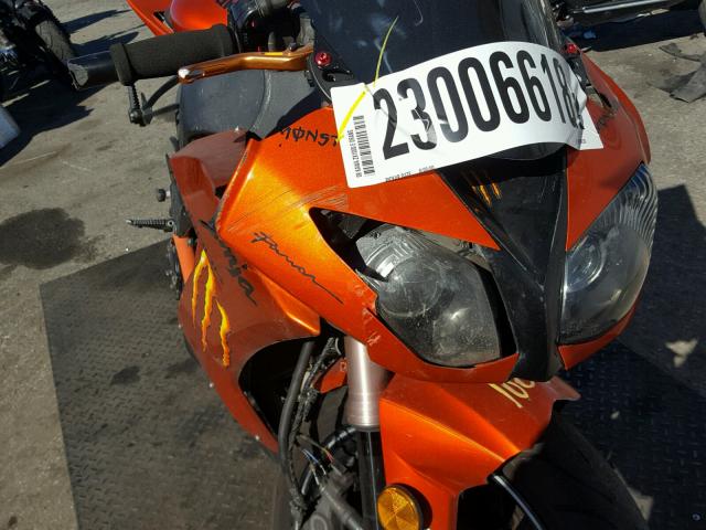 JKAZXCE149A024938 - 2009 KAWASAKI ZX1000 E ORANGE photo 9