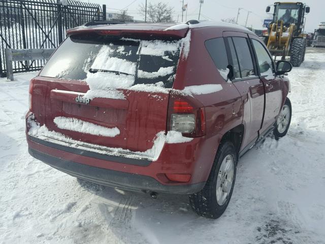 1C4NJCBA2ED602277 - 2014 JEEP COMPASS SP RED photo 4