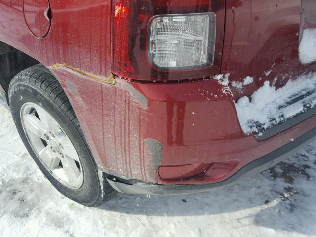 1C4NJCBA2ED602277 - 2014 JEEP COMPASS SP RED photo 9