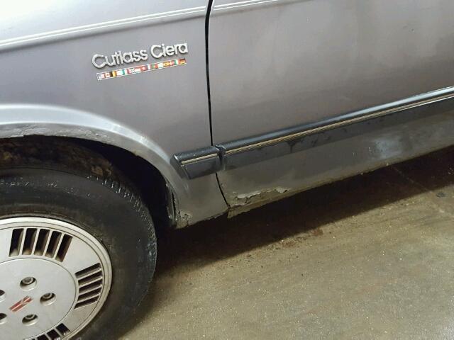 1G3AL54N8M6301004 - 1991 OLDSMOBILE CUTLASS CI 灰色 照片 9
