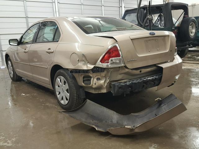 3FAHP06Z06R139385 - 2006 FORD FUSION S TAN photo 3