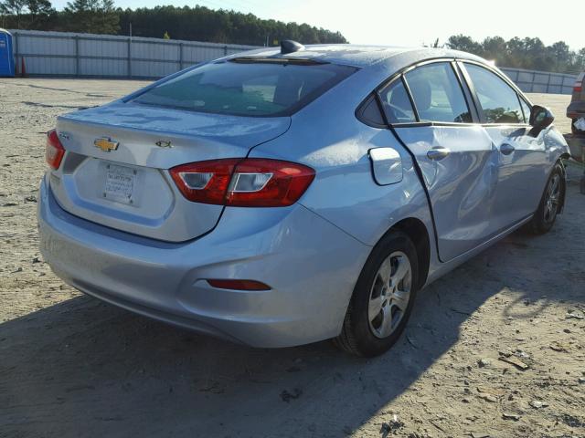 1G1BC5SM5H7129778 - 2017 CHEVROLET CRUZE LS BLUE photo 4