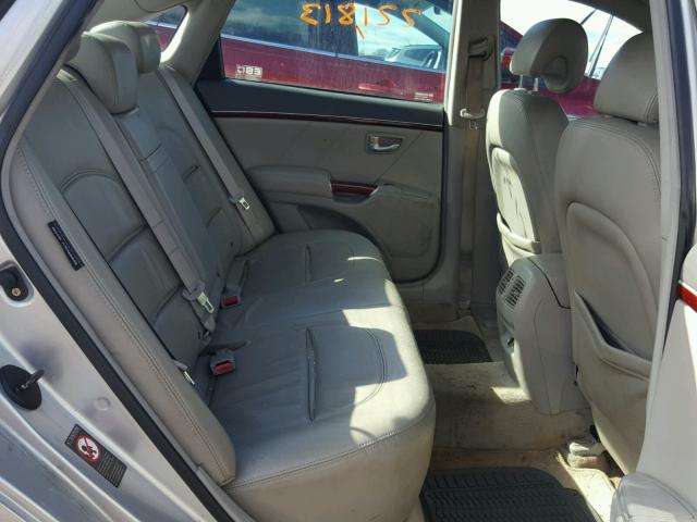 KMHFC46F47A156739 - 2007 HYUNDAI AZERA SE SILVER photo 6