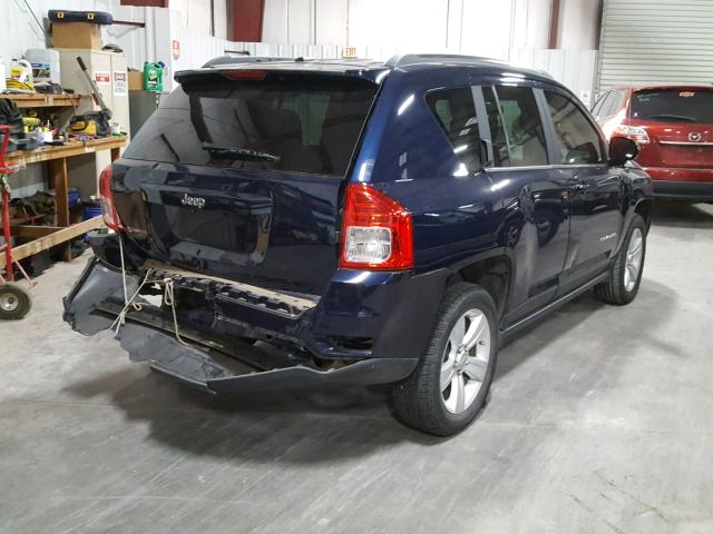 1C4NJCBA7CD657434 - 2012 JEEP COMPASS SP BLUE photo 4