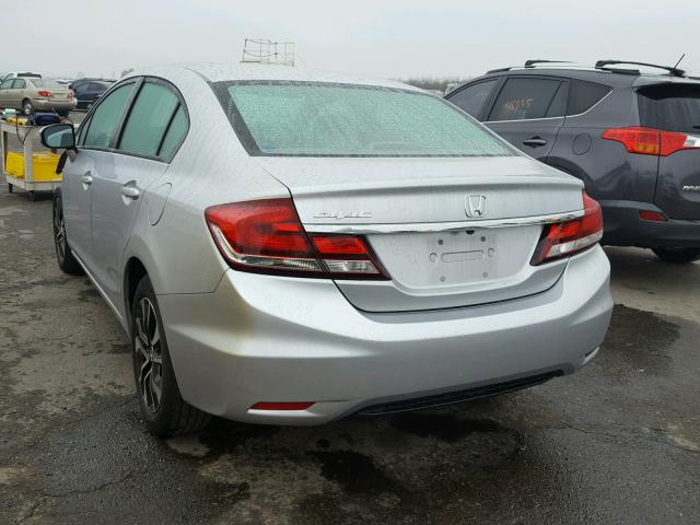 19XFB2F8XEE230785 - 2014 HONDA CIVIC EX ვერცხლისფერი ფოტო 3