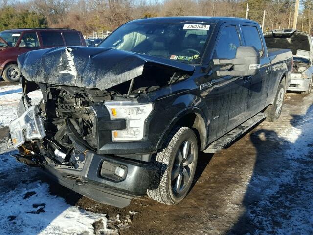 1FTFW1EG9FFA38305 - 2015 FORD F150 SUPER BLACK photo 2