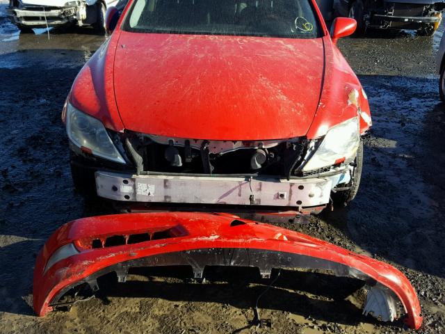 JTHBL46FX75009870 - 2007 LEXUS LS 460 RED photo 9