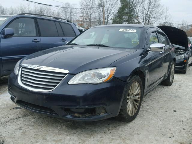 1C3CCBCB9CN189448 - 2012 CHRYSLER 200 LIMITE BLUE photo 2