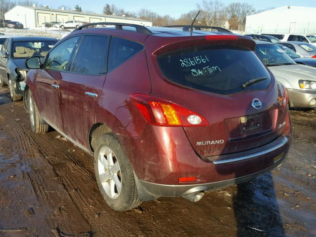 JN8AZ1MW4AW118800 - 2010 NISSAN MURANO S RED photo 3