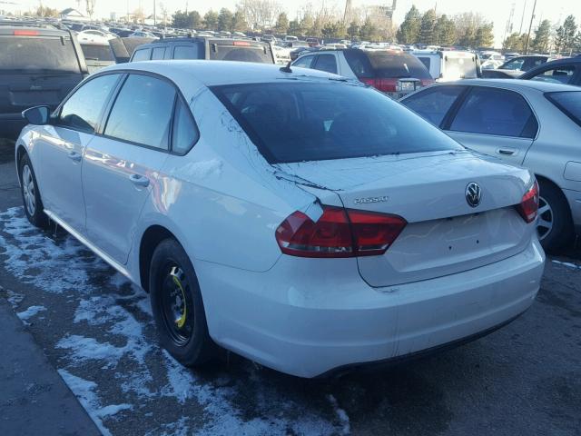 1VWAP7A30CC081793 - 2012 VOLKSWAGEN PASSAT S أبيض صورة 3
