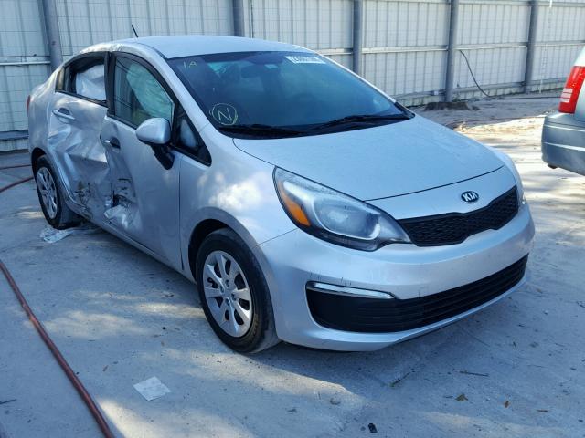 KNADM4A33G6634140 - 2016 KIA RIO LX SILVER photo 1