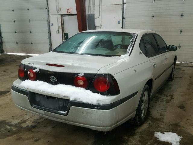 2G1WF52E149402886 - 2004 CHEVROLET IMPALA SILVER photo 4