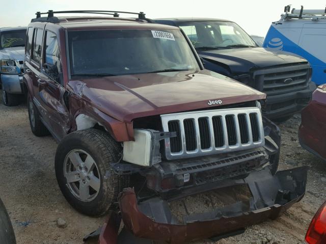 1J8HH48K48C187903 - 2008 JEEP COMMANDER MAROON photo 1